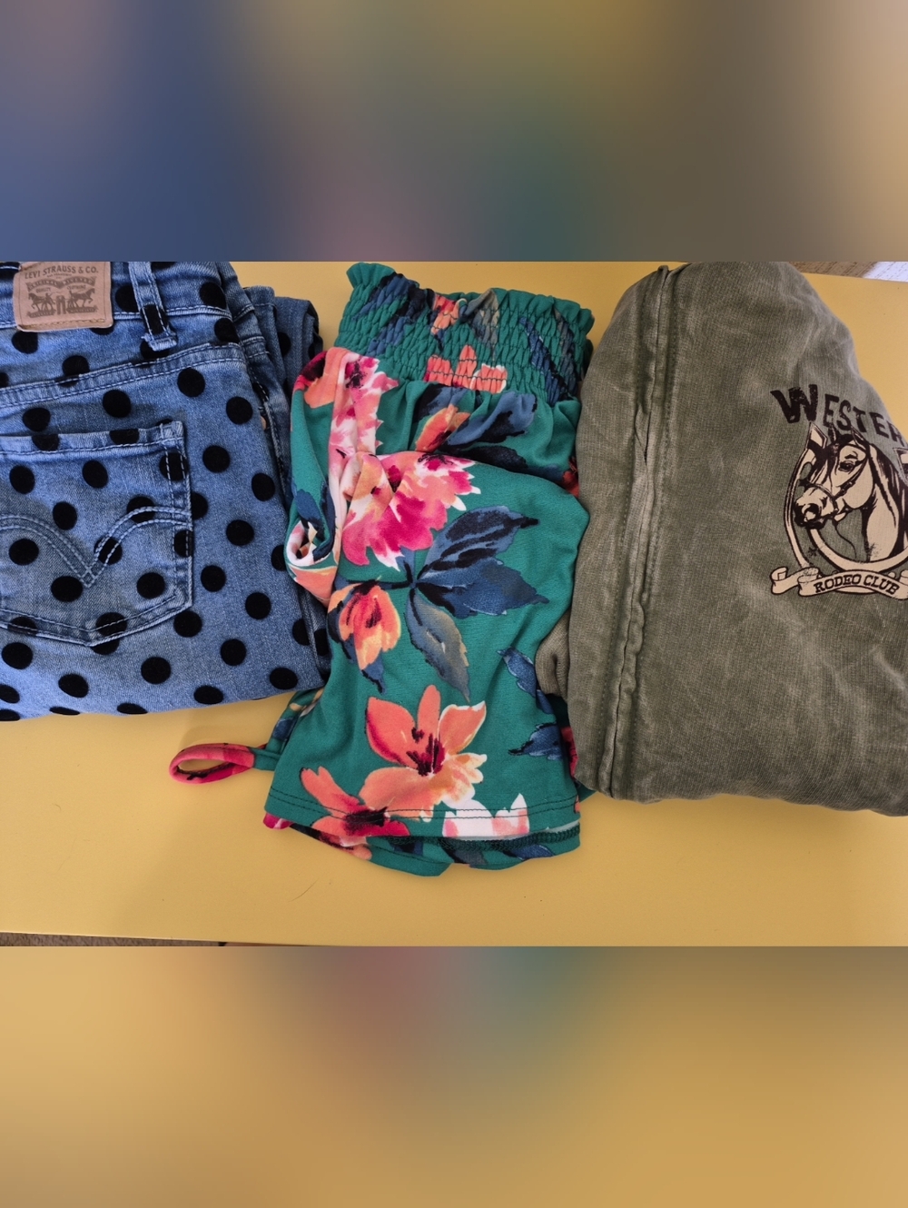 Girls Clothing Lot Size 12 And Large Stitch Fix Levi's Floral Rodeo Jacket